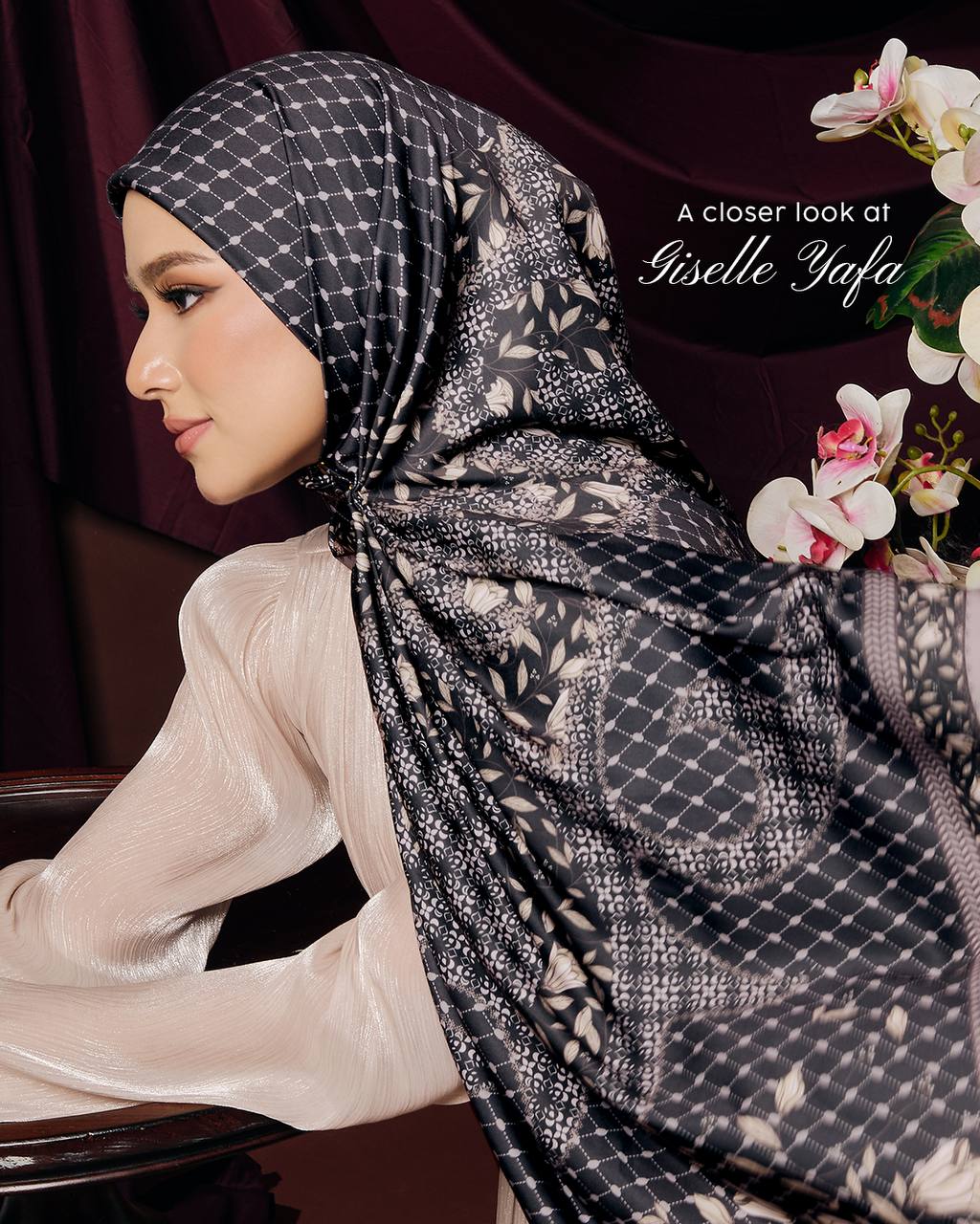 Giselle Yafa in Black (Shawl)