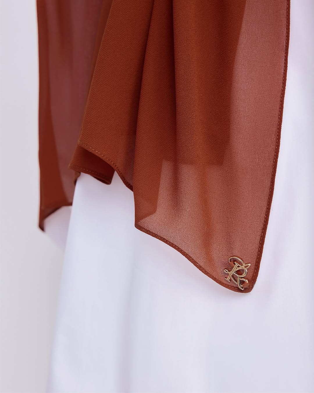 Mellysa Shawl in Rust Brown