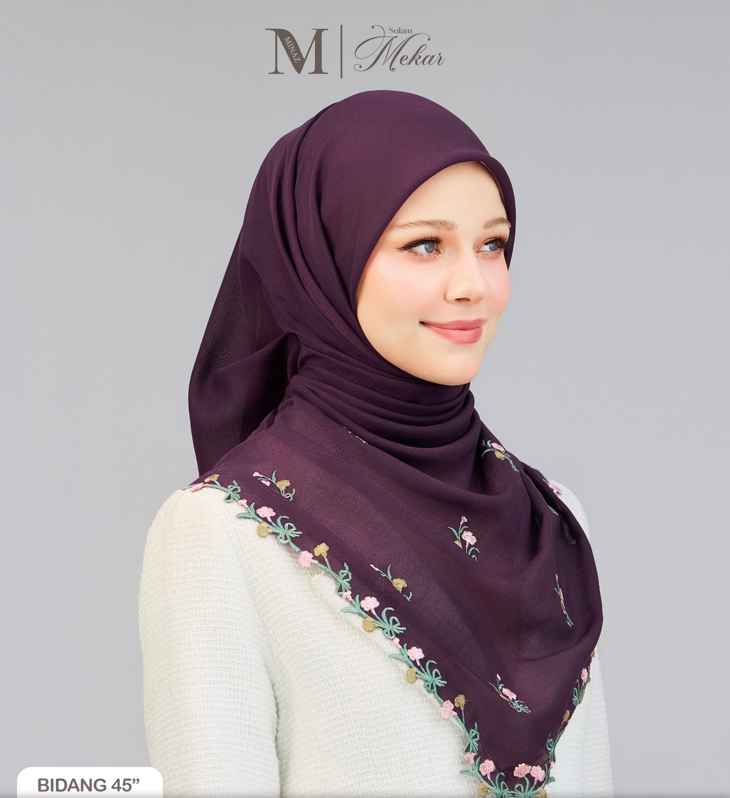 Sulam Mekar in Dark Purple 45”
