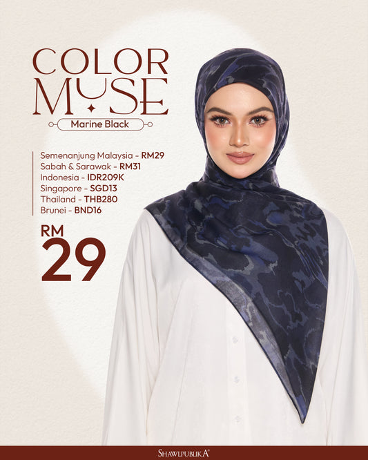 Color Muse in Marine Black