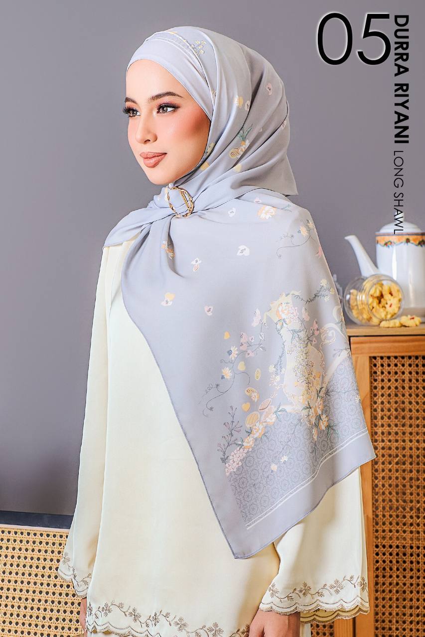 Durra Riyani In Dianita (Grey) Shawl – Modest Squad