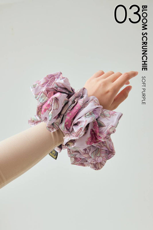Poof & Bloom Scrunchie in Soft Purple