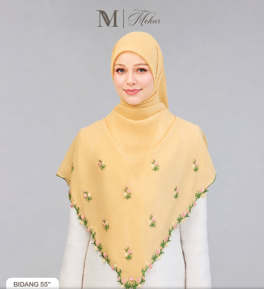 Sulam Mekar in Dusty Yellow 55”