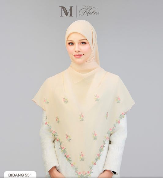 Sulam Mekar in Cream 55”