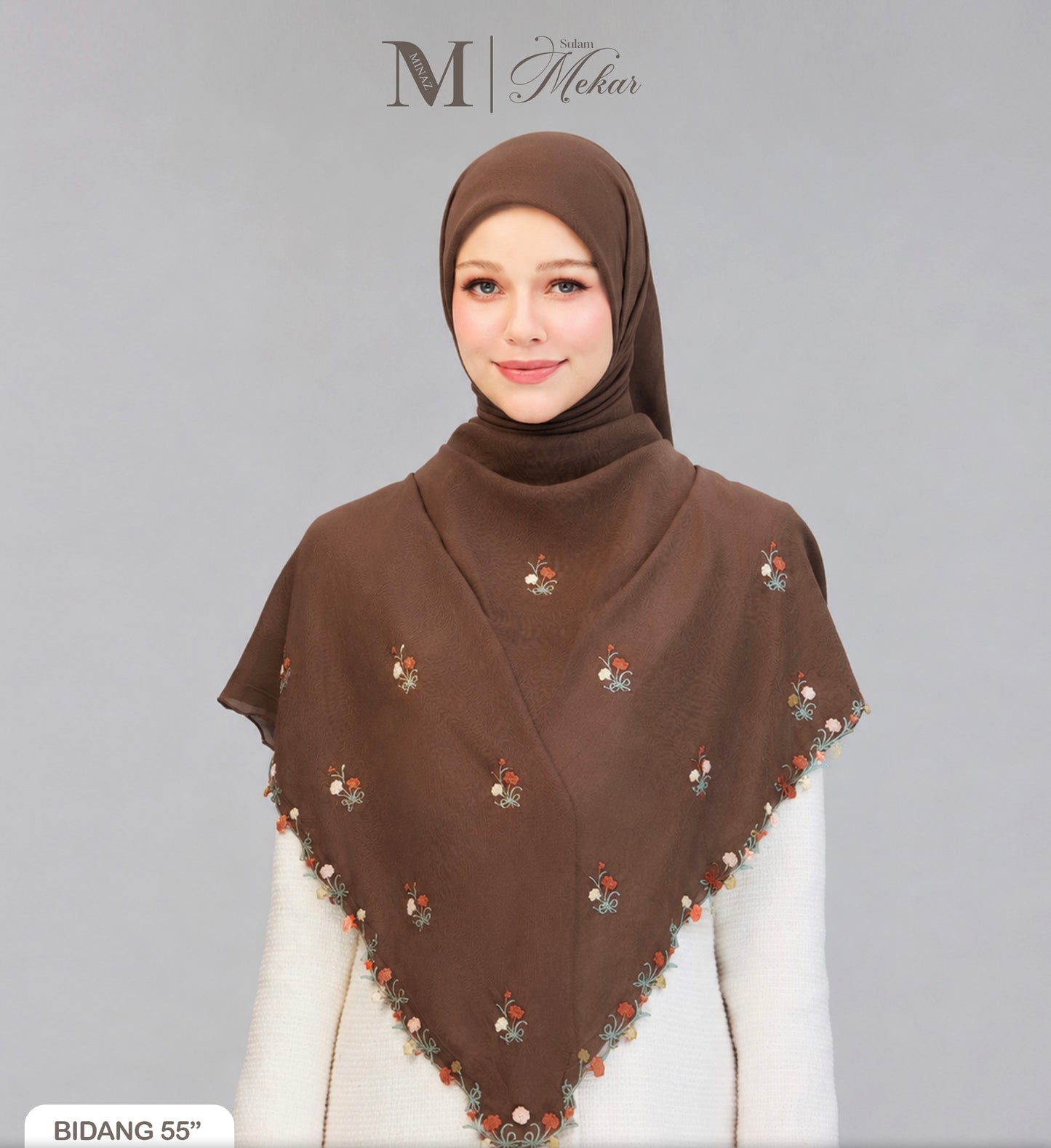 Sulam Mekar in Brown 55”