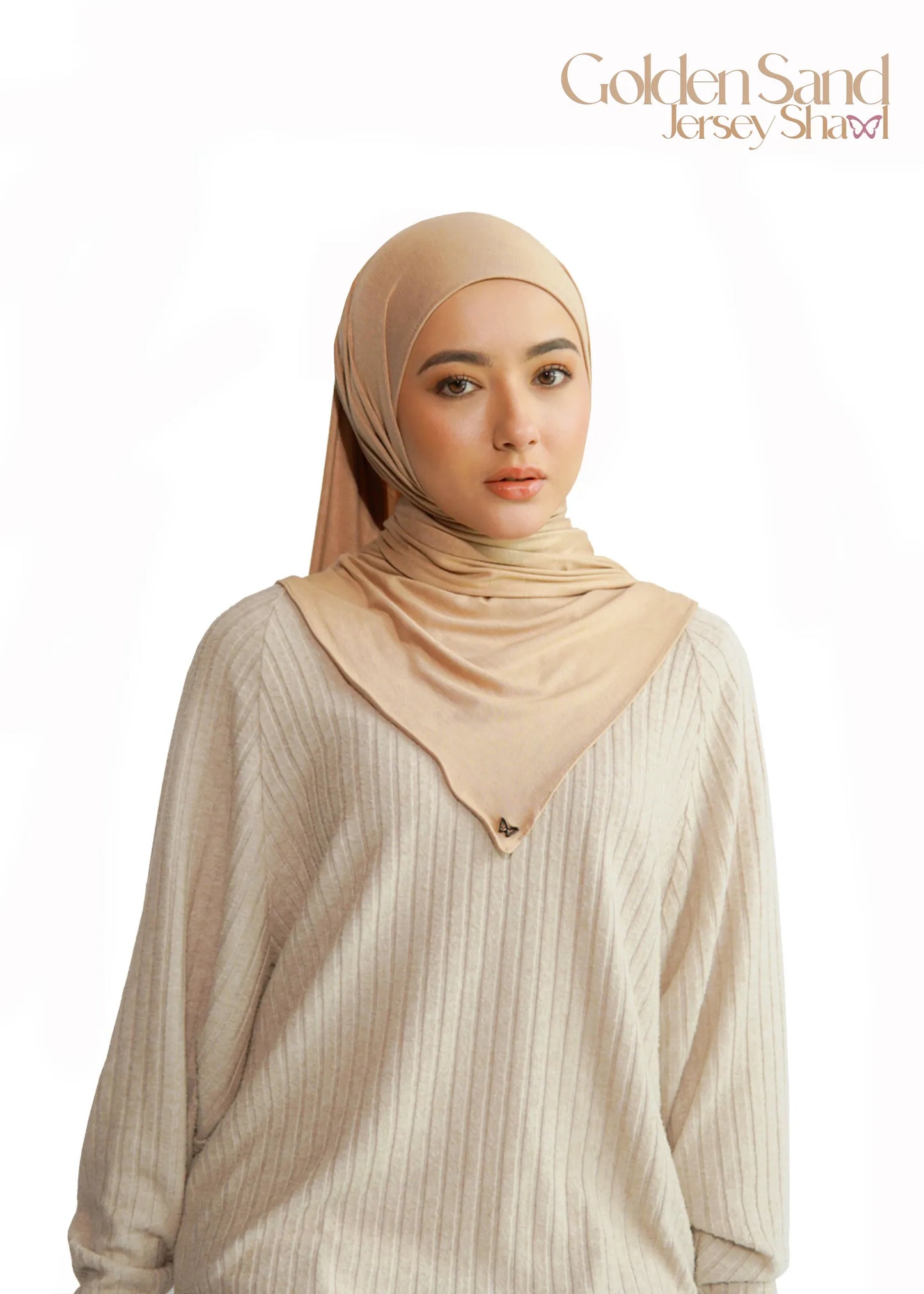 Jersey Essential Shawl in Golden Sand