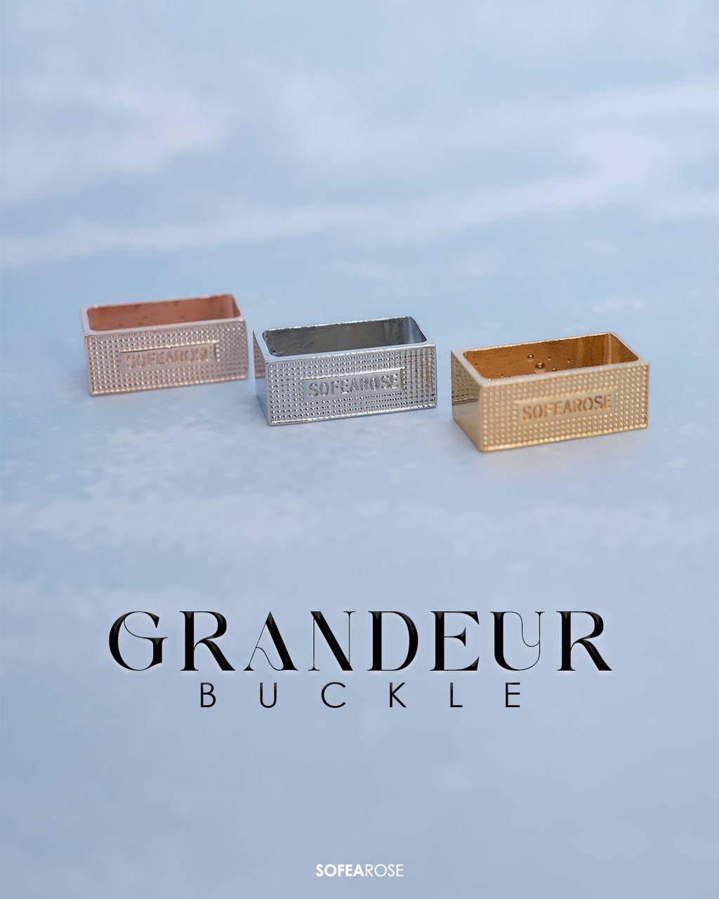 Grandeur Buckle in Rose Gold