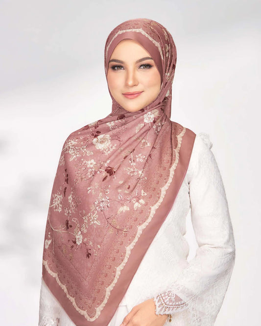 Enchanted in Mulberry Cotton Shawl