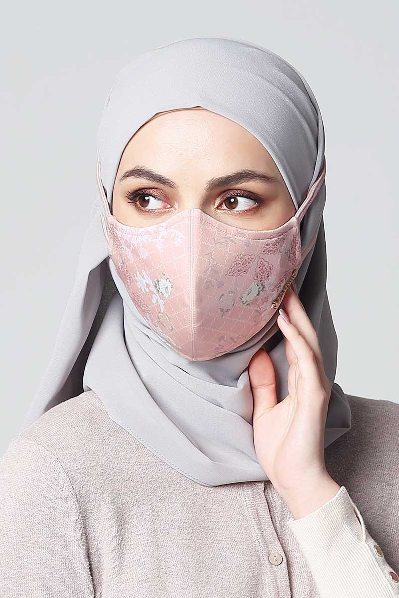 Jovian x Ria Miranda | The Friendship Series Hijab Mask in Blush Pink