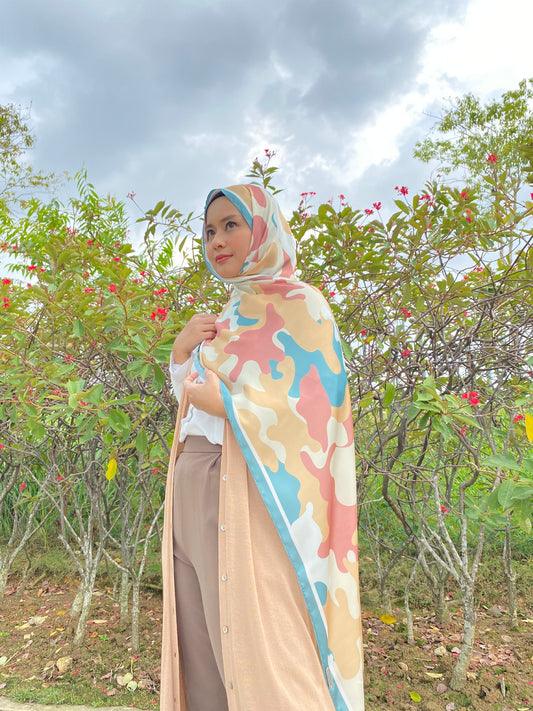 Camo Shawl in Paddlepop