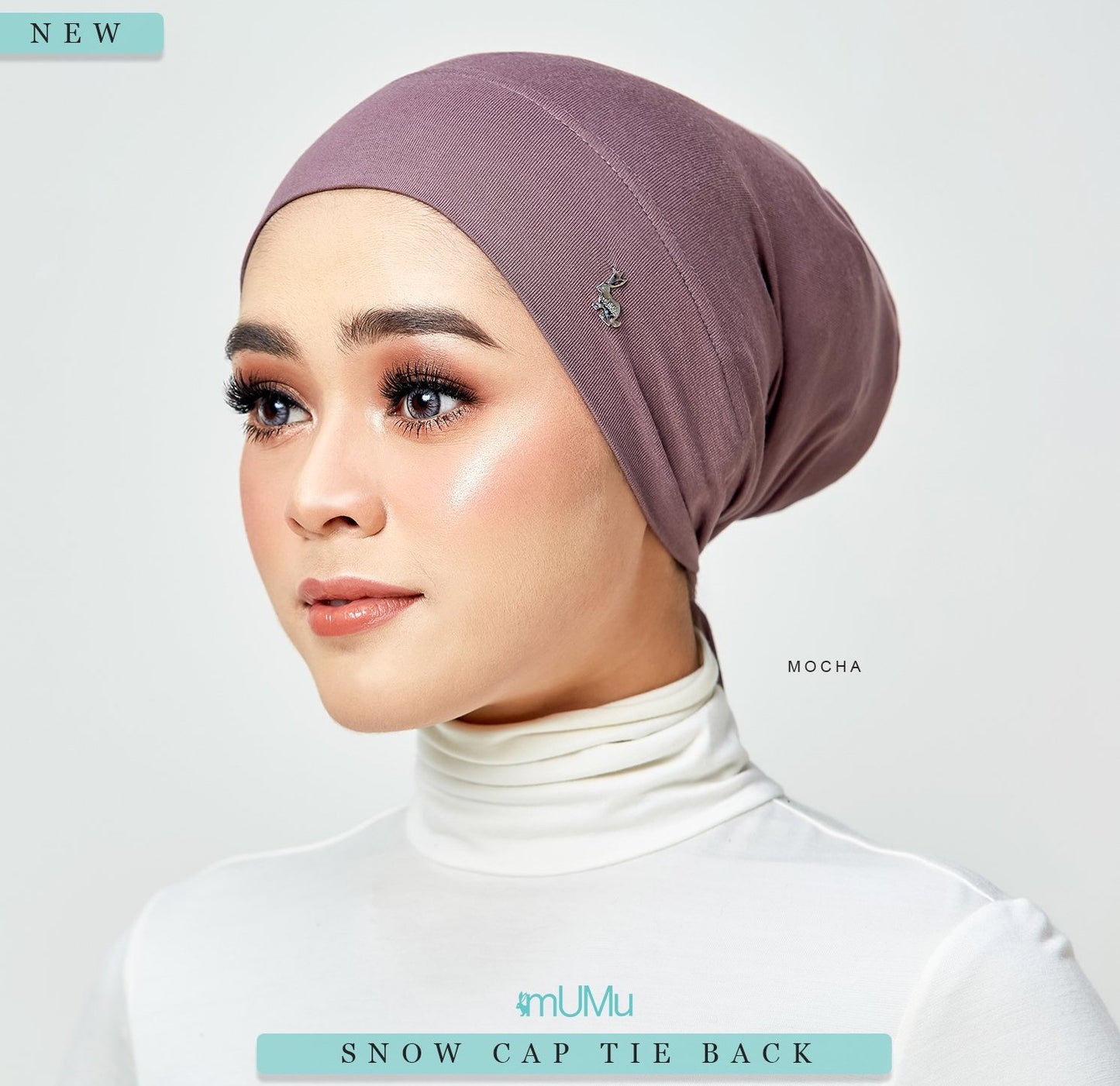 Snowcap Tie Back in Mocha
