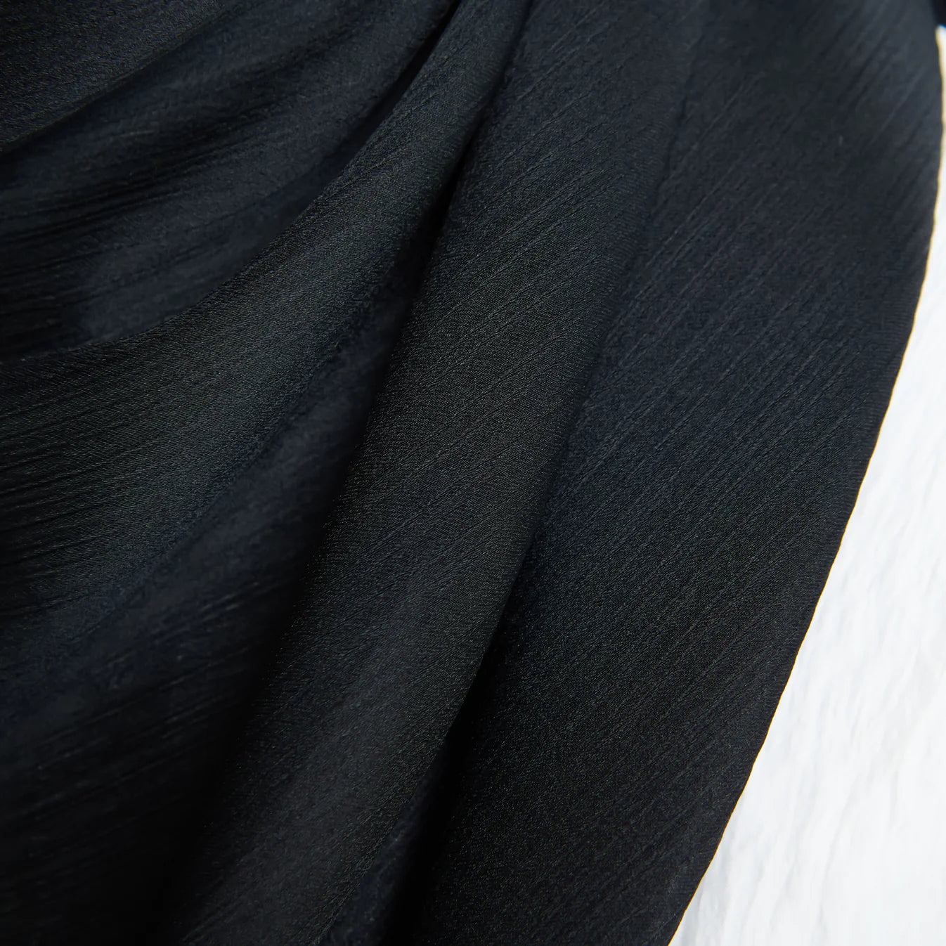 Medina Silk Shawl in Black
