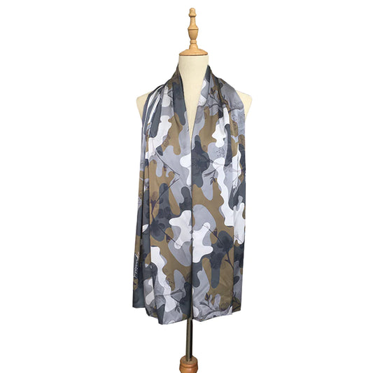 Spring Summer Camo Shawl in Nami Forest
