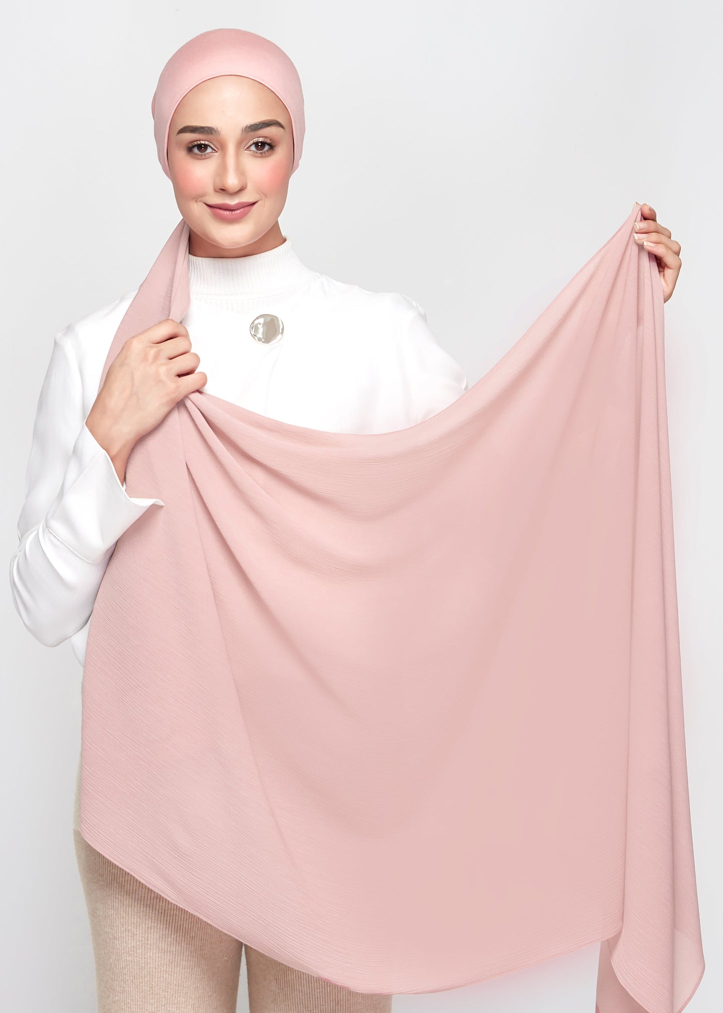 Chiffon Dolce in Flamingo Pink