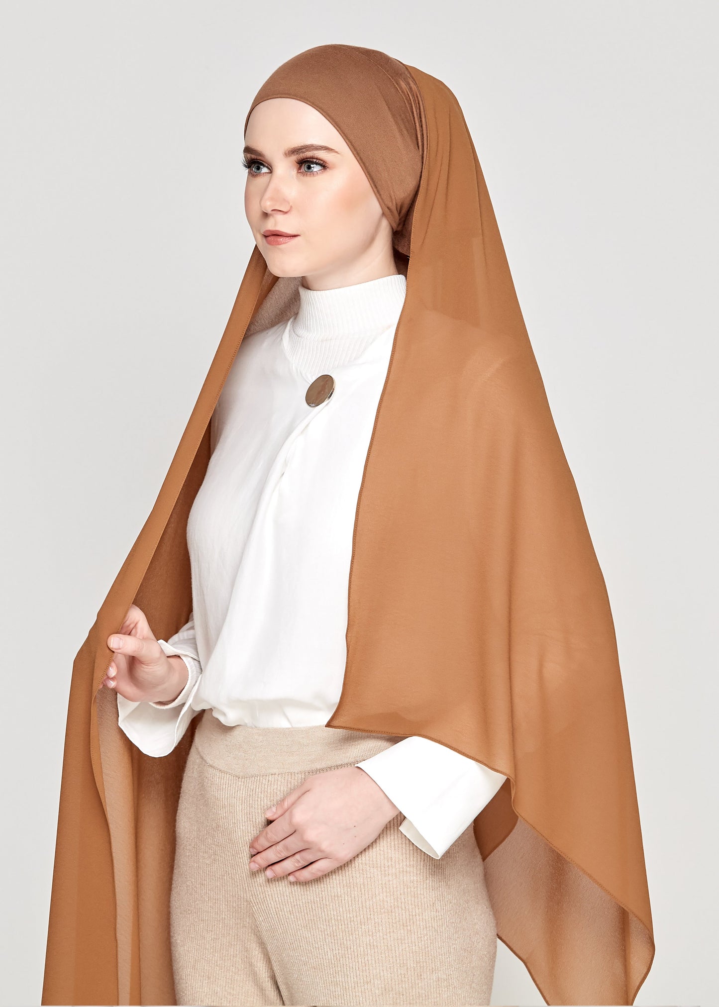 Chiffon Gabana in Bronze