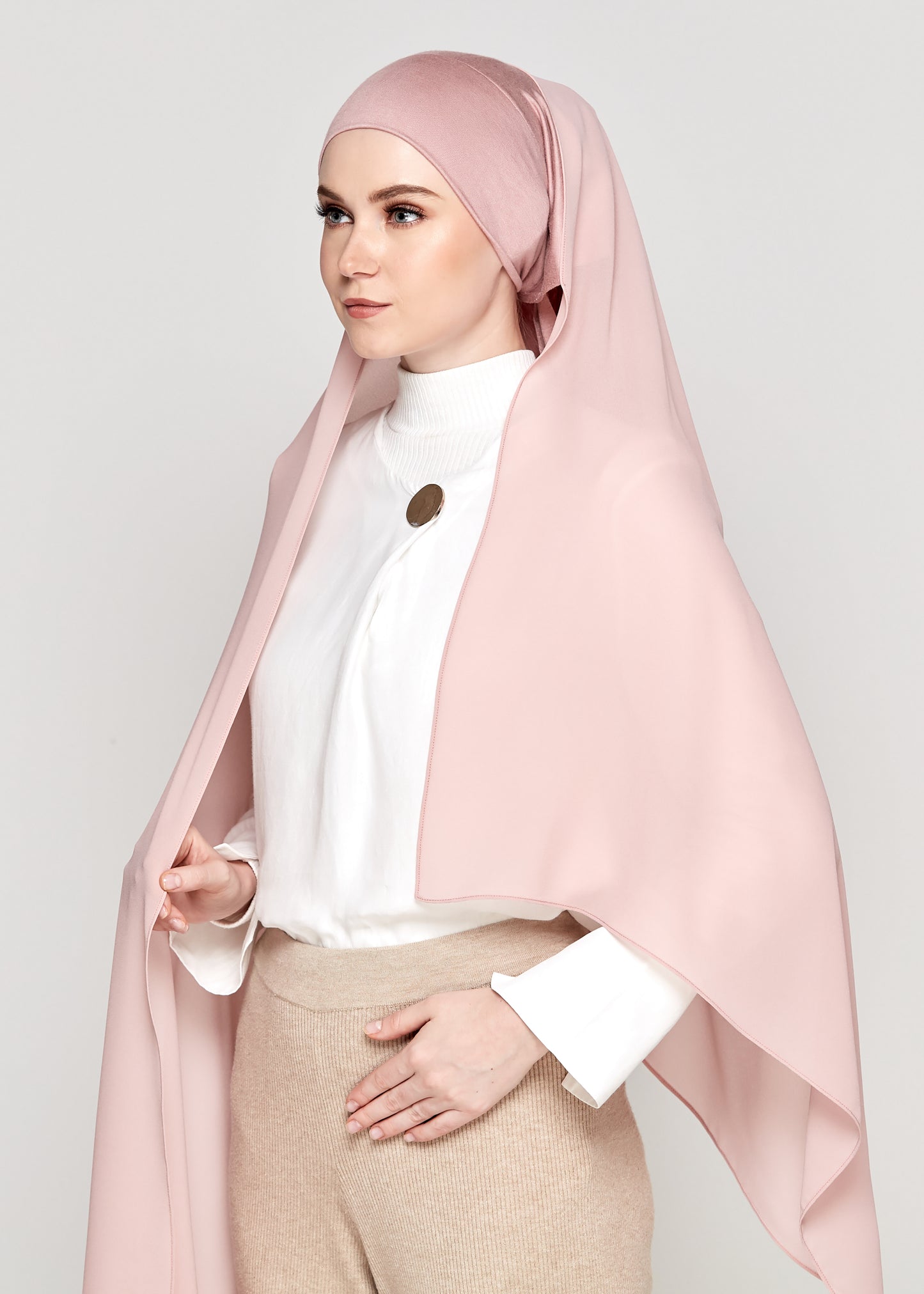 Chiffon Gabana in Peony Pink