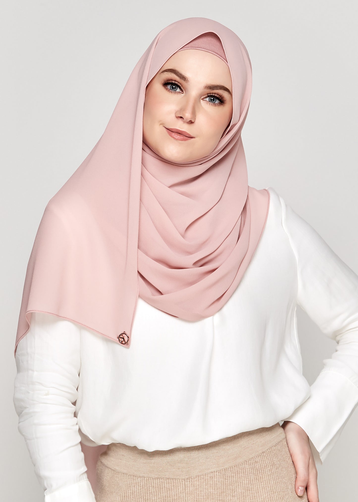 Chiffon Gabana in Peony Pink