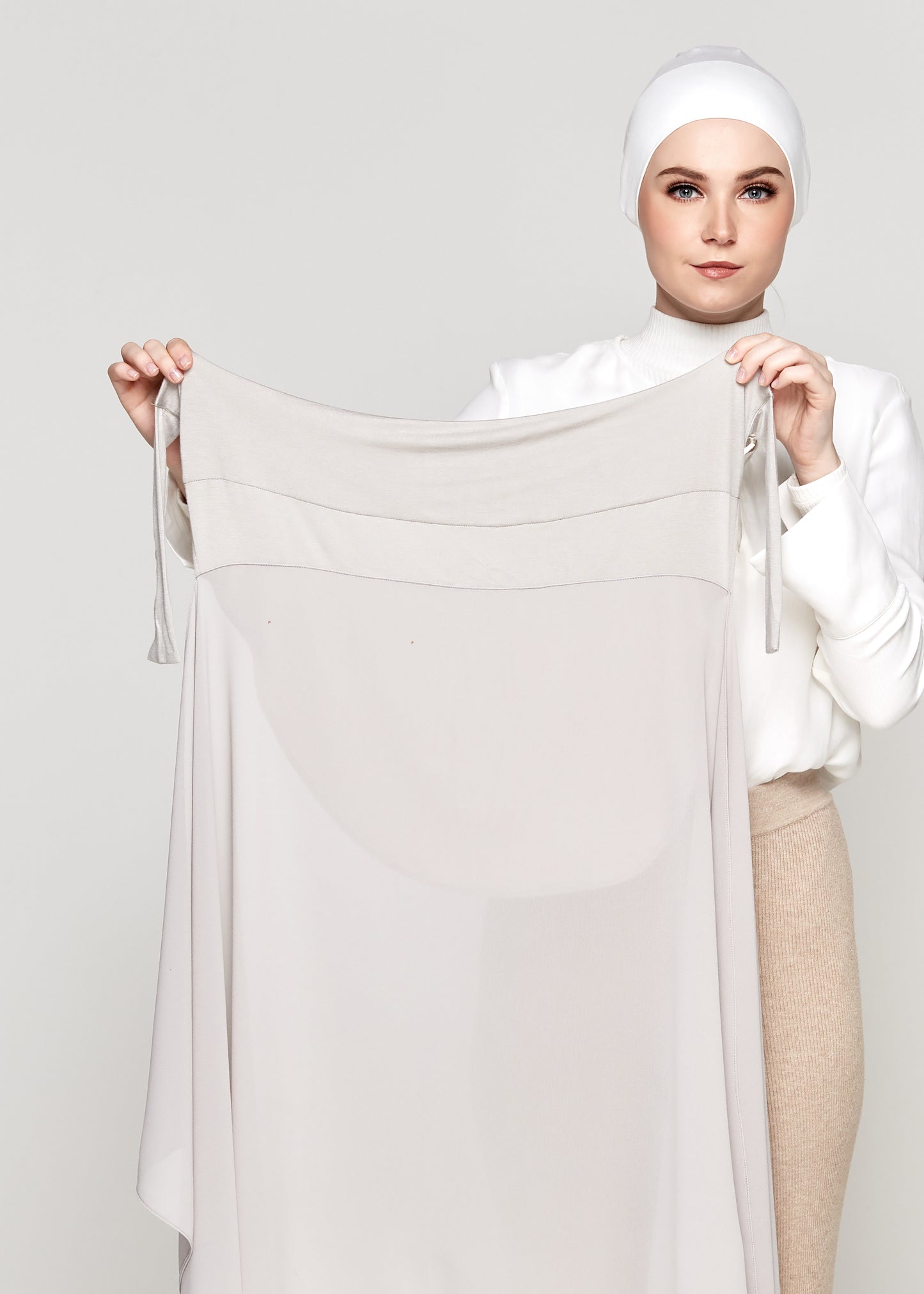 Chiffon Gabana in Platinum Grey