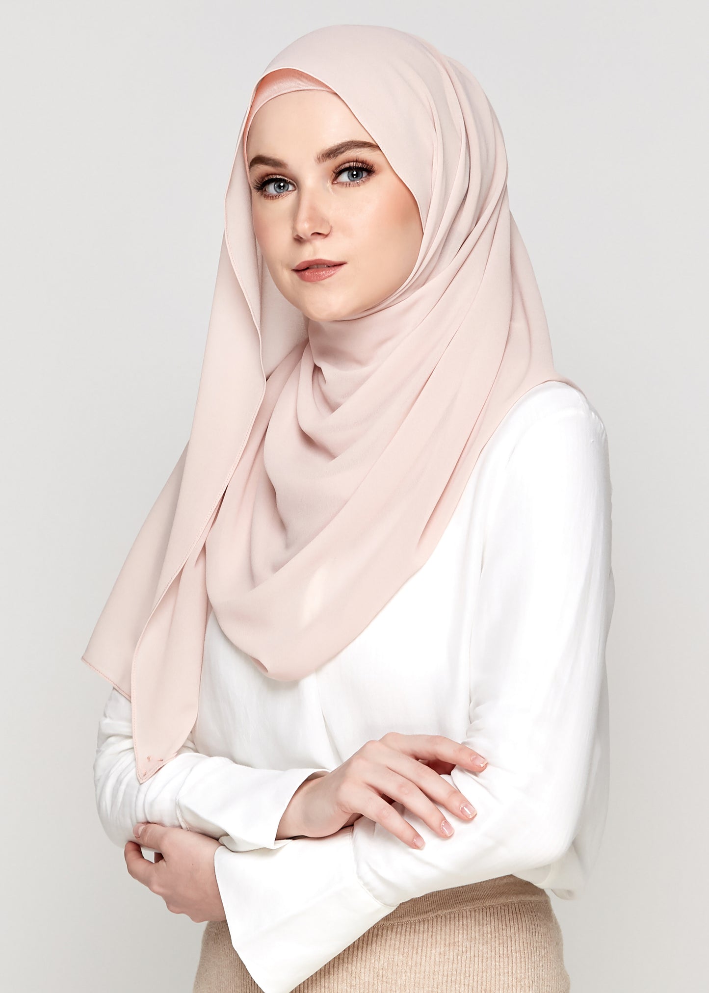 Chiffon Gabana in Rose Quartz